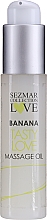 Духи, Парфюмерия, косметика Масло для массажа "Банан" - Sezmar Collection Love Banana Tasty Love Massage Oil (мини)