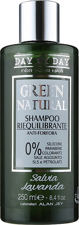 УЦЕНКА Шампунь ребалансирующий против перхоти - Alan Jey Green Natural Shampoo Riequilibrante * — фото N1