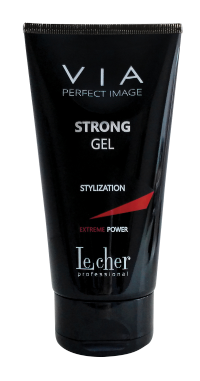 Гель для волосся, екстрасильної фіксації - Lecher Professional Via Perfect Image Strong Gel — фото N1