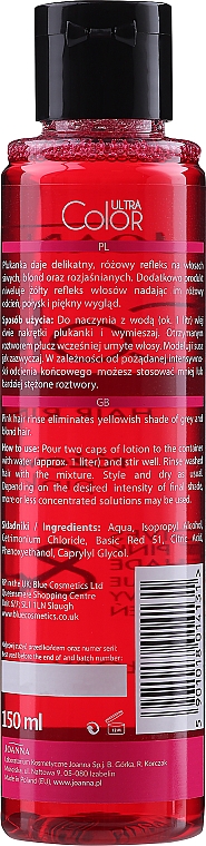 Ополіскувач для волосся підфарбовуючий, червоний - Joanna Ultra Color System — фото N2