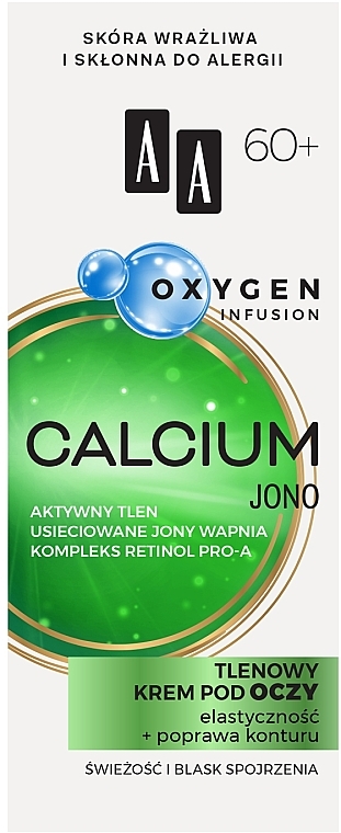 Кислородный крем для кожи вокруг глаз 60+ - AA Oxygen Infusion Calcium Jono Eye Cream — фото N1
