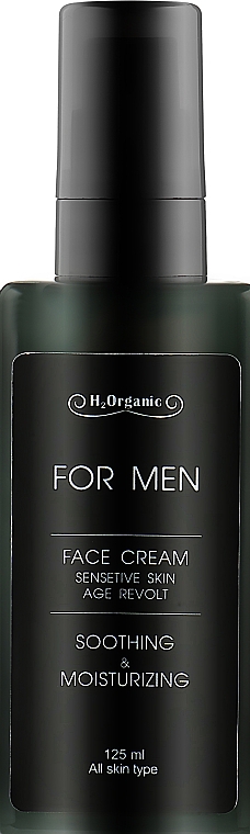 Крем для лица - H2Organic Sensetive Skin Age Revolt Soothing & Mousturizing For Men — фото N1