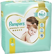 Підгузки Pampers Premium Care Newborn (4-8 кг), 23 шт. - Pampers — фото N3