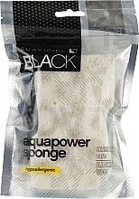 Парфумерія, косметика Чоловіча губка для душу, біла - Suavipiel Black Aqua Power Sponge