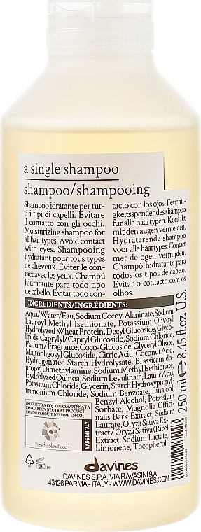 Шампунь для волос - Davines A Single Shampoo — фото N2