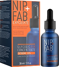 Нічний концентрат для обличчя з гліколевою кислотою - NIP + FAB Glycolic Fix Extreme Booster 10% — фото N2