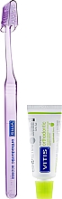 Духи, Парфюмерия, косметика Набор, фиолетовый - Dentaid Vitis Orthodontic (toothpaste/15ml + toothbrush/1pcs)