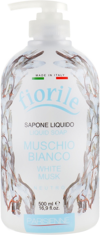 Жидкое мыло "Белый мускус" - Parisienne Italia Fiorile White Musk Liquid Soap — фото N1