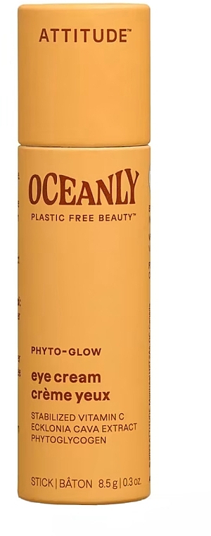Крем-стік для шкіри навколо очей з вітаміном С - Attitude Oceanly Phyto-Glow Eye Cream — фото N1