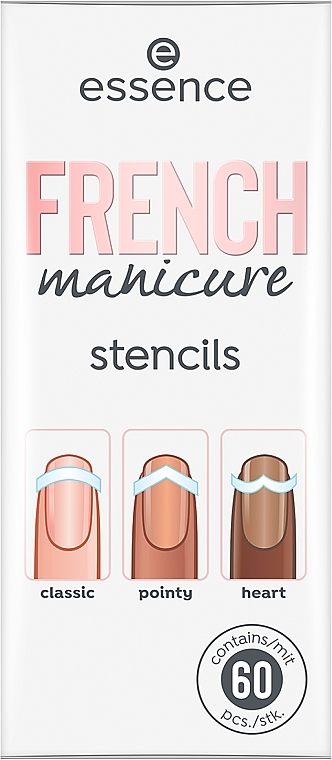 Шаблони для французького манікюру - Essence French Manicure Stencils — фото N1