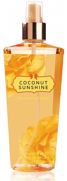 Парфюмированный мист для тела - AQC Fragrances Coconut Sunshine Body Mist — фото N1