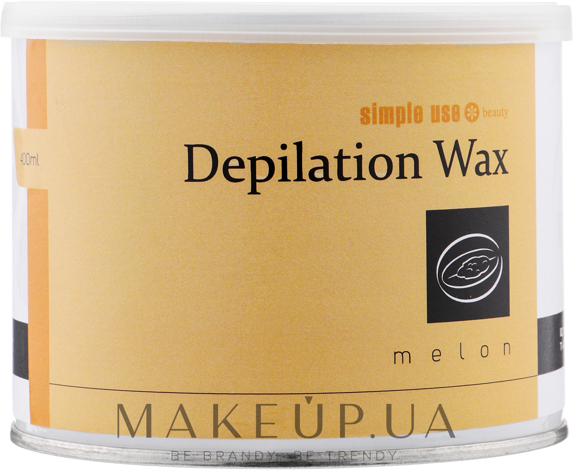 Теплий віск для депіляції в банці "Диня" - Simple Use Beauty Depilation Wax — фото 400ml