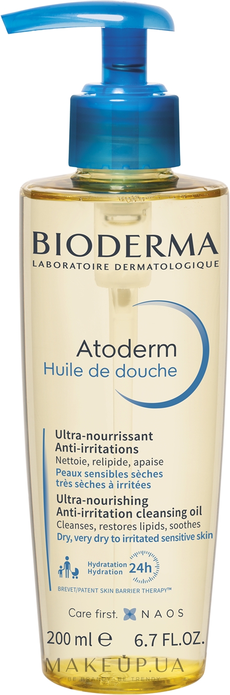 Масло для душу - Bioderma Atoderm Shower Oil — фото 200ml