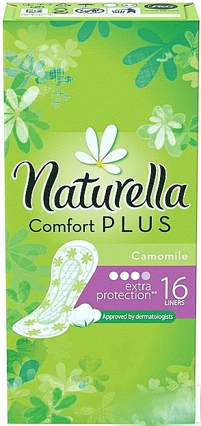 Ежедневные гигиенические прокладки, 16шт - Naturella Camomile Comfort Plus — фото N1