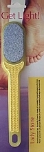 Тертка для ніг, керамічна, жовта - Erlinda Solingen Germany LadyStone — фото N1