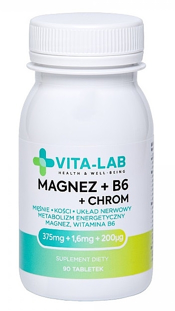 Харчова добавка "Магній + B6 + Хром" - Vita-Lab Magnesium + B6 + Chrom — фото N1
