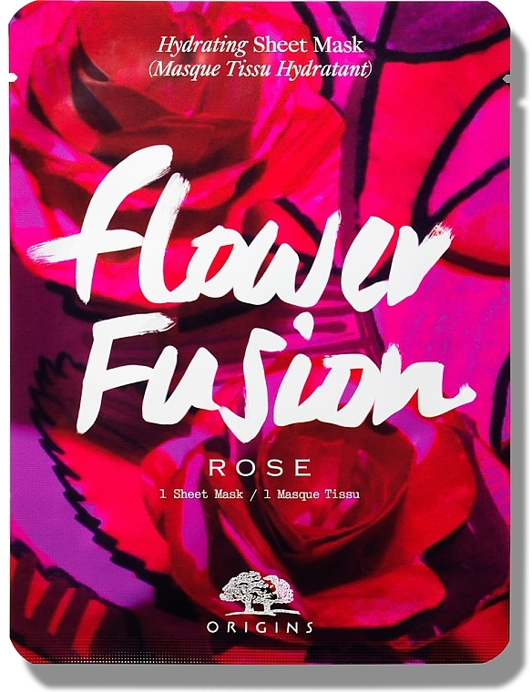 Зволожувальна тканинна маска для обличчя з трояндою - Origins Flower Fusion Rose Hydrating Sheet Mask — фото N1