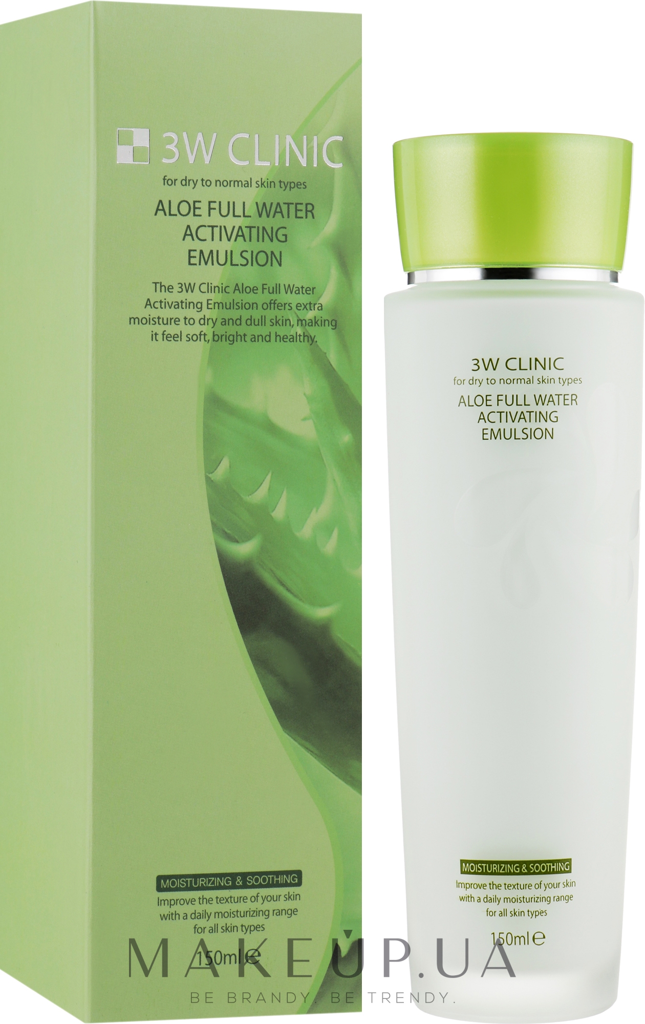 Емульсія для обличчя - 3W Clinic Aloe Full Water Activating Emulsion — фото 150ml