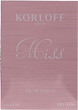 Korloff Paris Miss - Парфюмированная вода (пробник) — фото N2