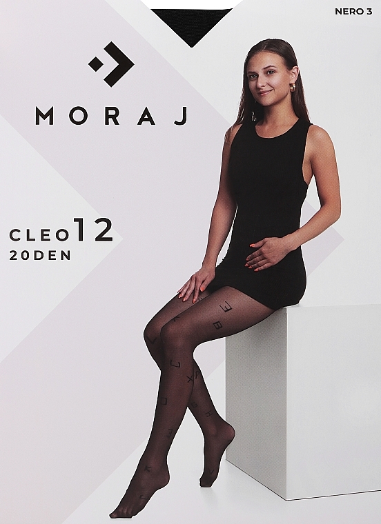 Колготки "Cleo 12", 20 den, nero - Moraj — фото N1