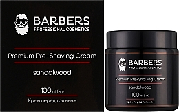 Крем перед голінням "Сандалове дерево" - Barbers Premium Pre-Shaving Cream Sandalwood — фото N2