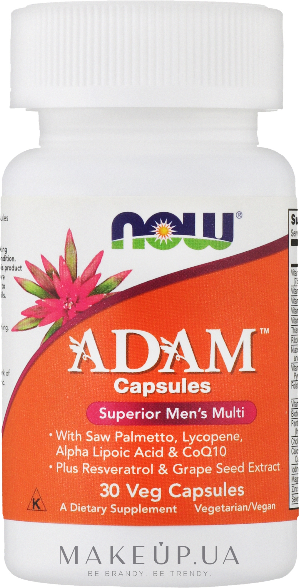 Дієтична добавка "Комплекс для чоловіків" у капсулах - Now Adam Superior Men's Multi — фото 90шт