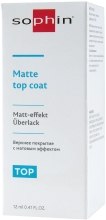 Матувальне верхнє покриття - Sophin Matte Top Coat — фото N3