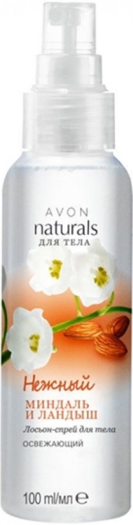 Лосьон-спрей для тела "Нежный миндаль и ландыш" - Avon Naturals Body Lotion — фото N1