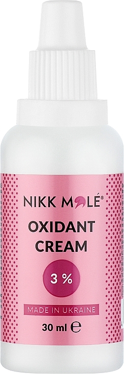 Кремовий окислювач для фарби для брів та вій - Nikk Mole Oxidant Cream 3% — фото N1