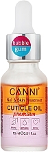 Масло для кутикулы двухфазное "Bubble Gum" - Canni Cuticle Oil Premium — фото N2