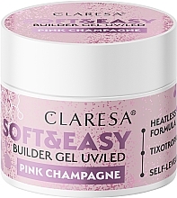 Парфумерія, косметика Моделювальний гель для нігтів - Claresa Soft & Easy Builder Gel UV/LED Pink Champagne