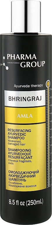 Омолоджувальний шампунь - Pharma Group Laboratories Bhringraj + Amla Resurfacing Shampoo — фото N1