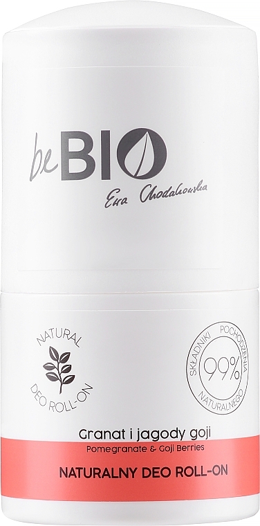 Роликовый дезодорант "Гранат и ягоды годжи" - BeBio Natural Pomegranate & Goji Berries Deodorant Roll-On