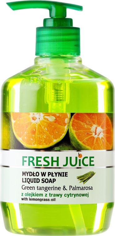Гель-мыло для тела - Fresh Juice Green Tangerine & Palmarosa — фото N1