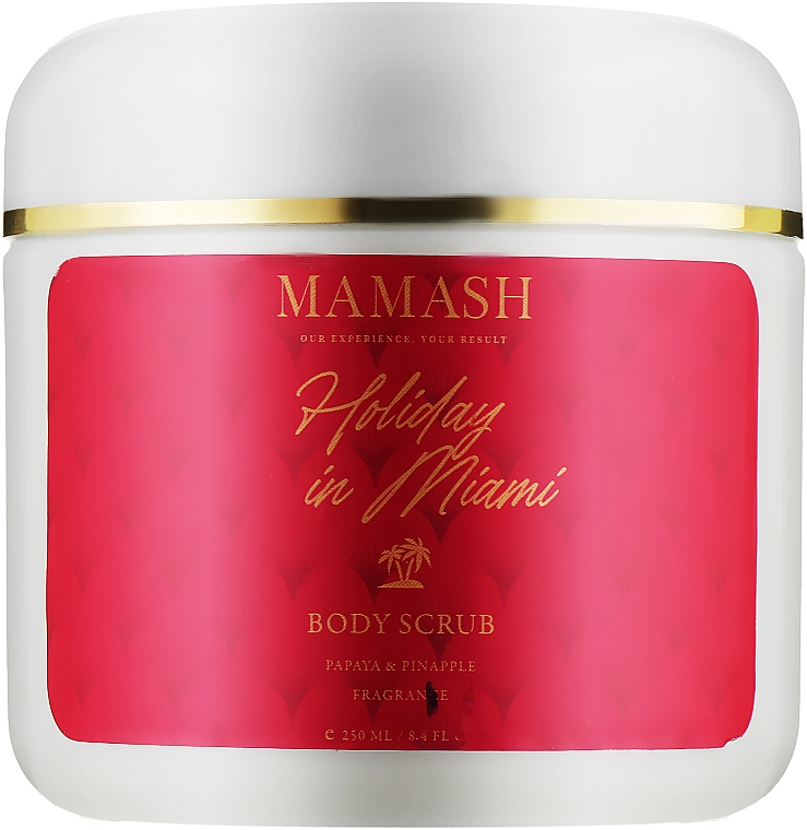 Скраб для тіла з цінними оліями - Mamash Holiday In Miami Body Scrub — фото N1