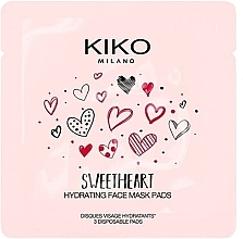 Духи, Парфюмерия, косметика Тканевая маска для лица - Kiko Milano Sweetheart Face Mask Pads