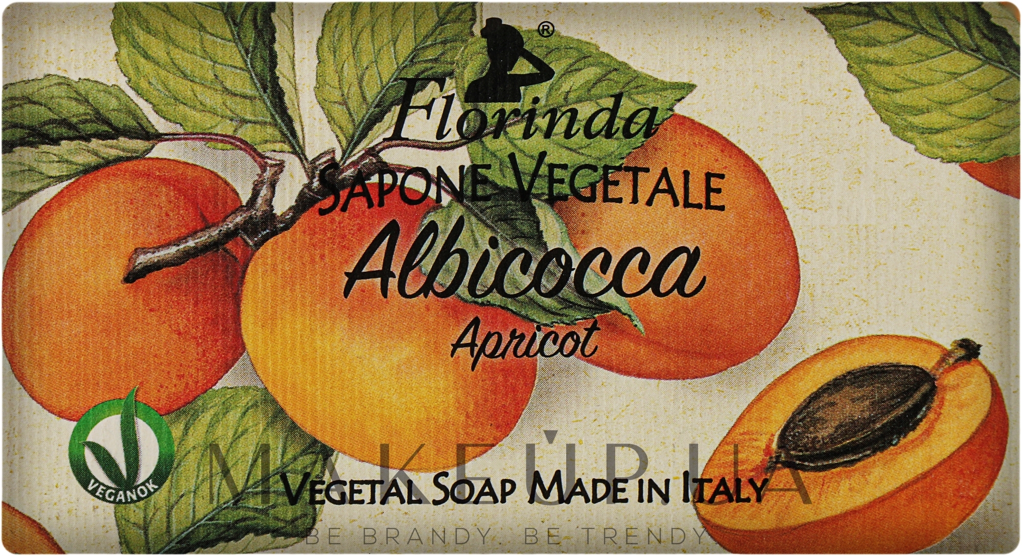 Мыло натуральное "Абрикос" - Florinda Apricot Natural Soap — фото 100g