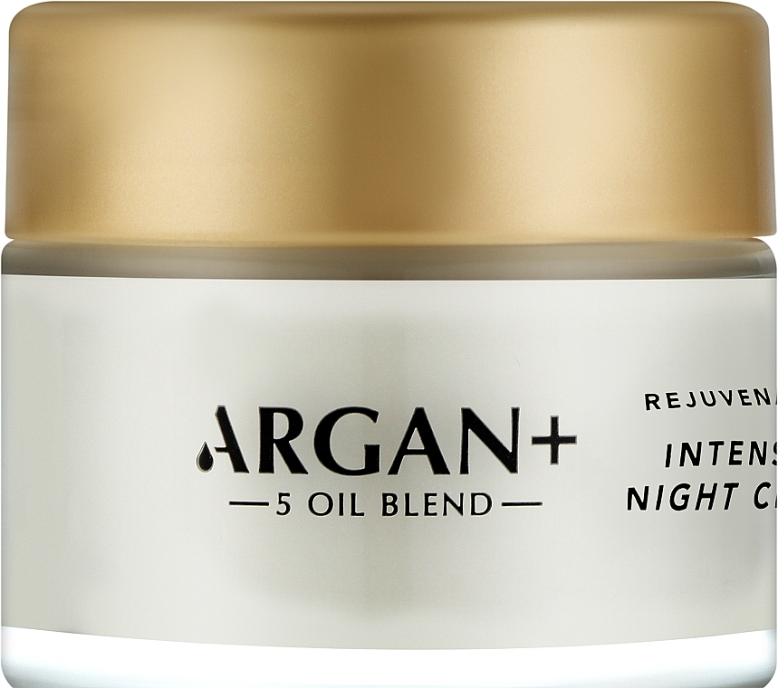 Крем нічний омолоджуючий для обличчя "Морокканська арганова олія" - Argan+ Moroccan Argan Oil Rejuvenating Intensive Night Cream — фото N1