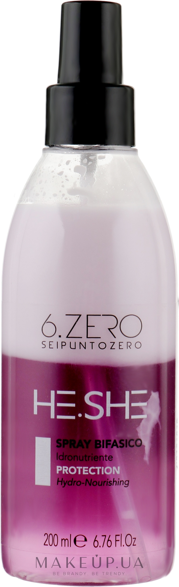 Спрей двухфазный увлажняющий защитный - Seipuntozero He.She Hydro-Nourishing Spray — фото 200ml