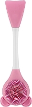 Пензлик для масок та очищення обличчя, Pf-251, рожевий - Puffic Fashion — фото N1
