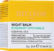 Нічний бальзам для обличчя - Decleor Rosemary Officinalis Night Balm (міні) — фото N2