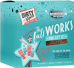Парфумерія, косметика Набір - Dirty Works The Full Works Mini Gift Set (bath/foam/100ml + sh/gel/100ml + scr/50ml + b/lot/50ml)