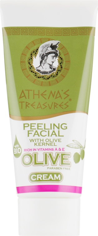 Крем-скраб для лица с гранулами оливковых косточек - Pharmaid Athena`s Treasures Olive Peeling Facial Cream — фото N2