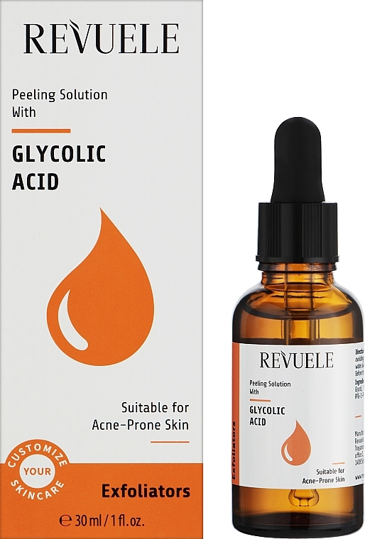Пилинг для лица с гликолевой кислотой для проблемной кожи - Revuele Exfoliators Peeling Solution With Glycolic Acid — фото N2