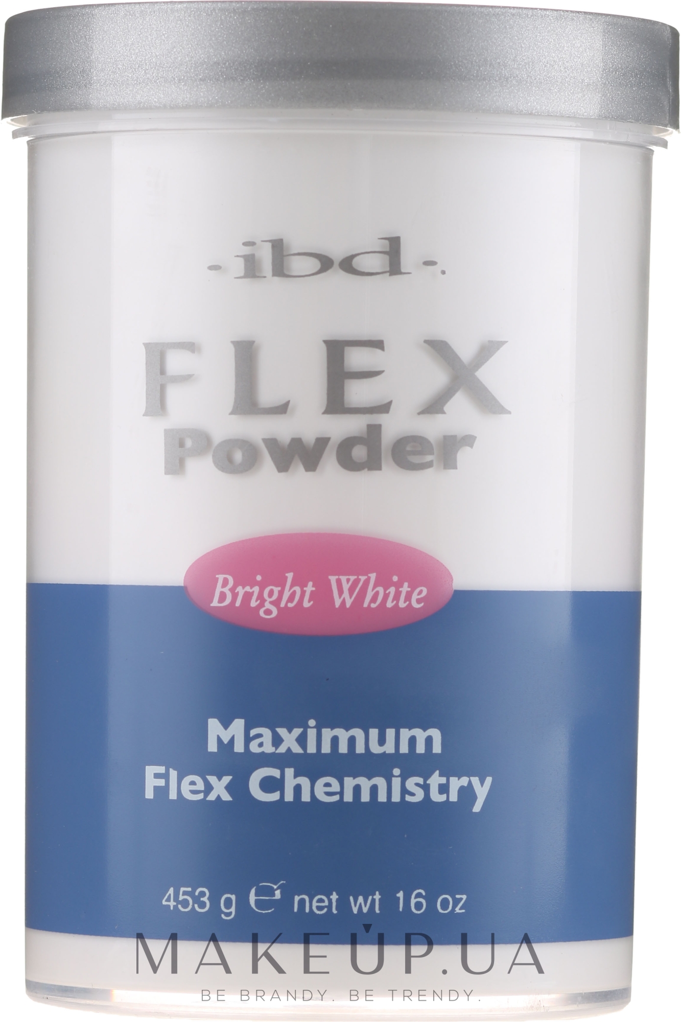 Акриловая пудра, ярко-белая - IBD Flex Powder Bright White — фото 453g