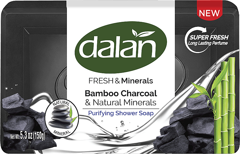 Мыло для душа "Свежесть и минералы" - Dalan Fresh & Minerals Bamboo Charcoal & Natural Minerals