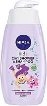Гель для волосся та тіла 2 в 1 - NIVEA Kids Sparkle Berry — фото N1
