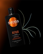 Шампунь з водоростями вакаме для сухого й пошкодженого волосся - Syoss Repair Shampoo — фото N4