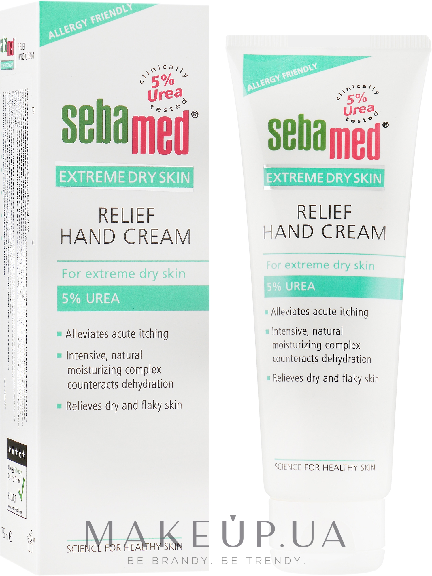 Крем для рук для очень сухой кожи - Sebamed Extreme Dry Skin Relief Hand Cream 5% Urea — фото 75ml