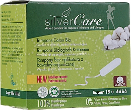 Парфумерія, косметика Тампони з органічної бавовни "Super", 18 шт. - Masmi Silver Care